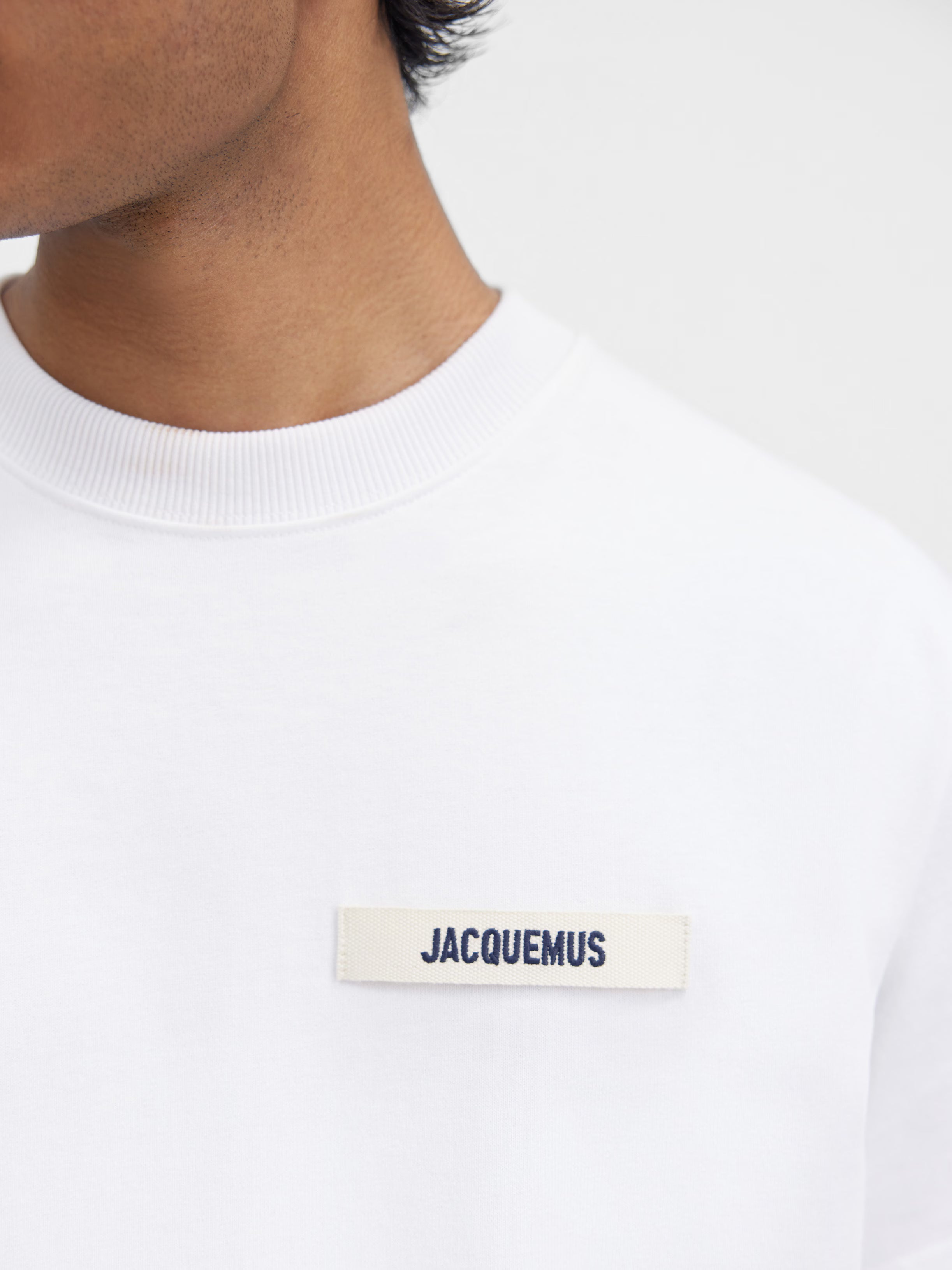 Jacquemus : Le t-shirt Gros Grain Blanc