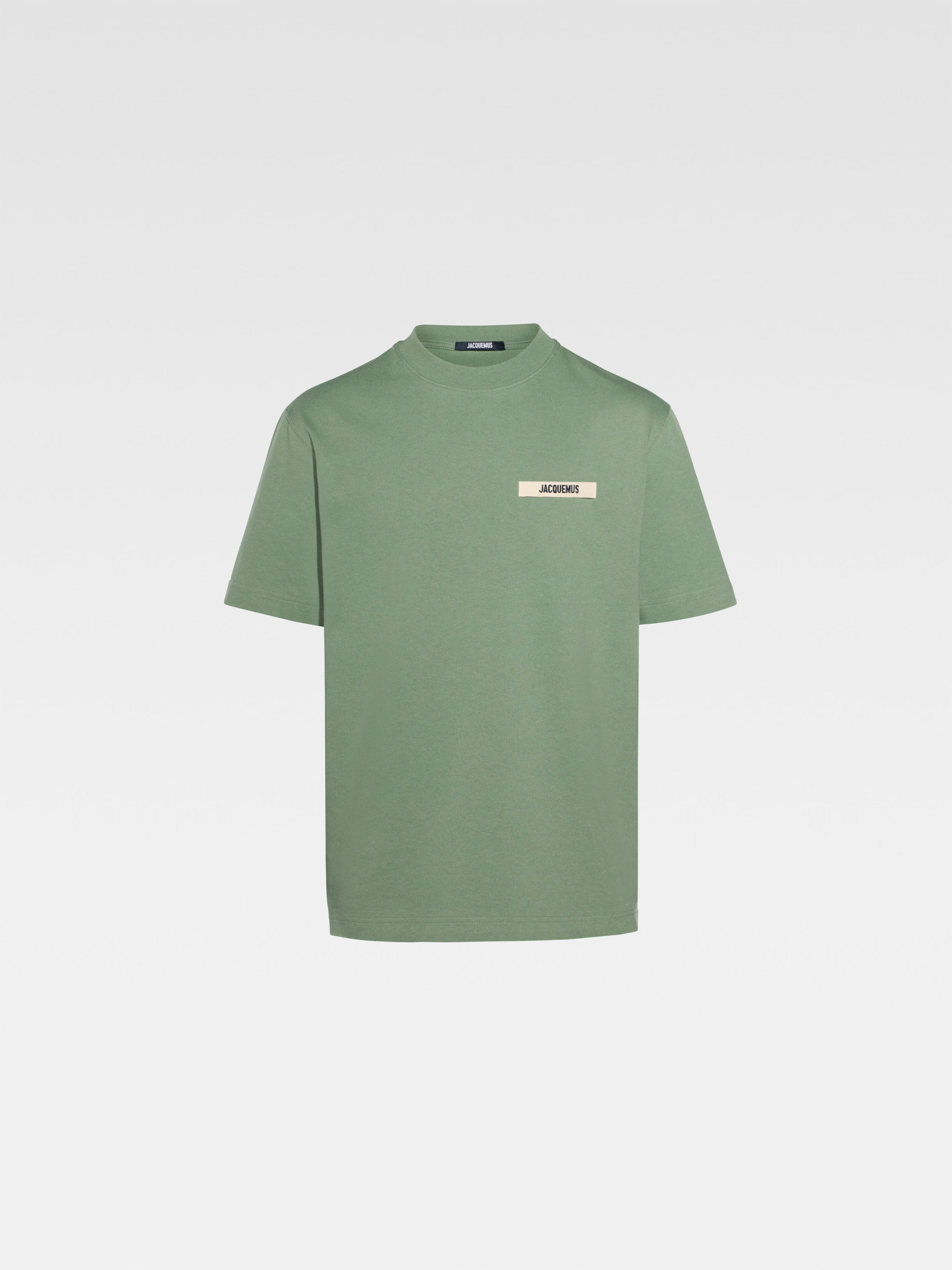 Jacquemus : Le t-shirt Gros Grain Vert Clair