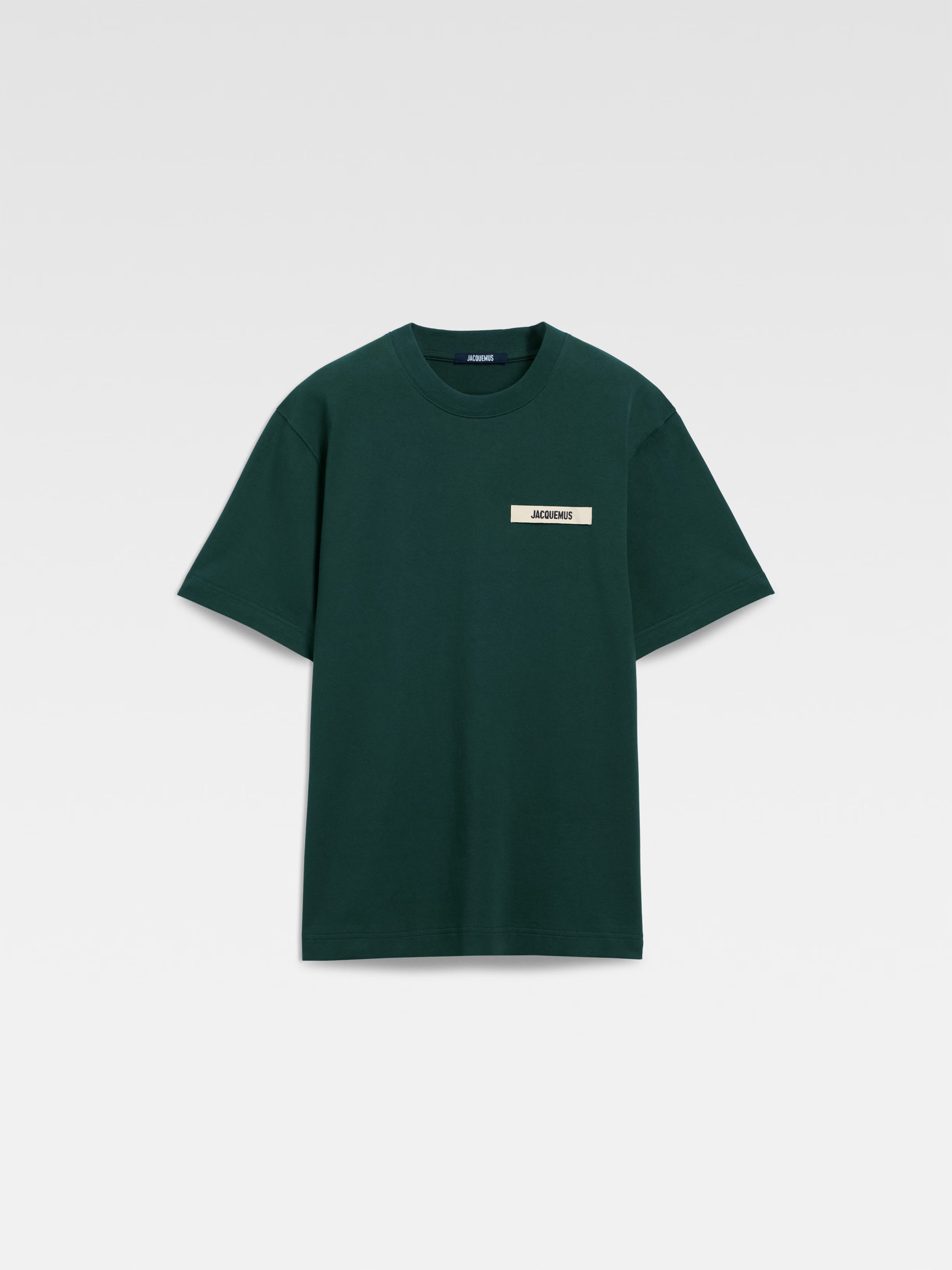 Jacquemus : Le t-shirt Gros Grain Vert Foncé