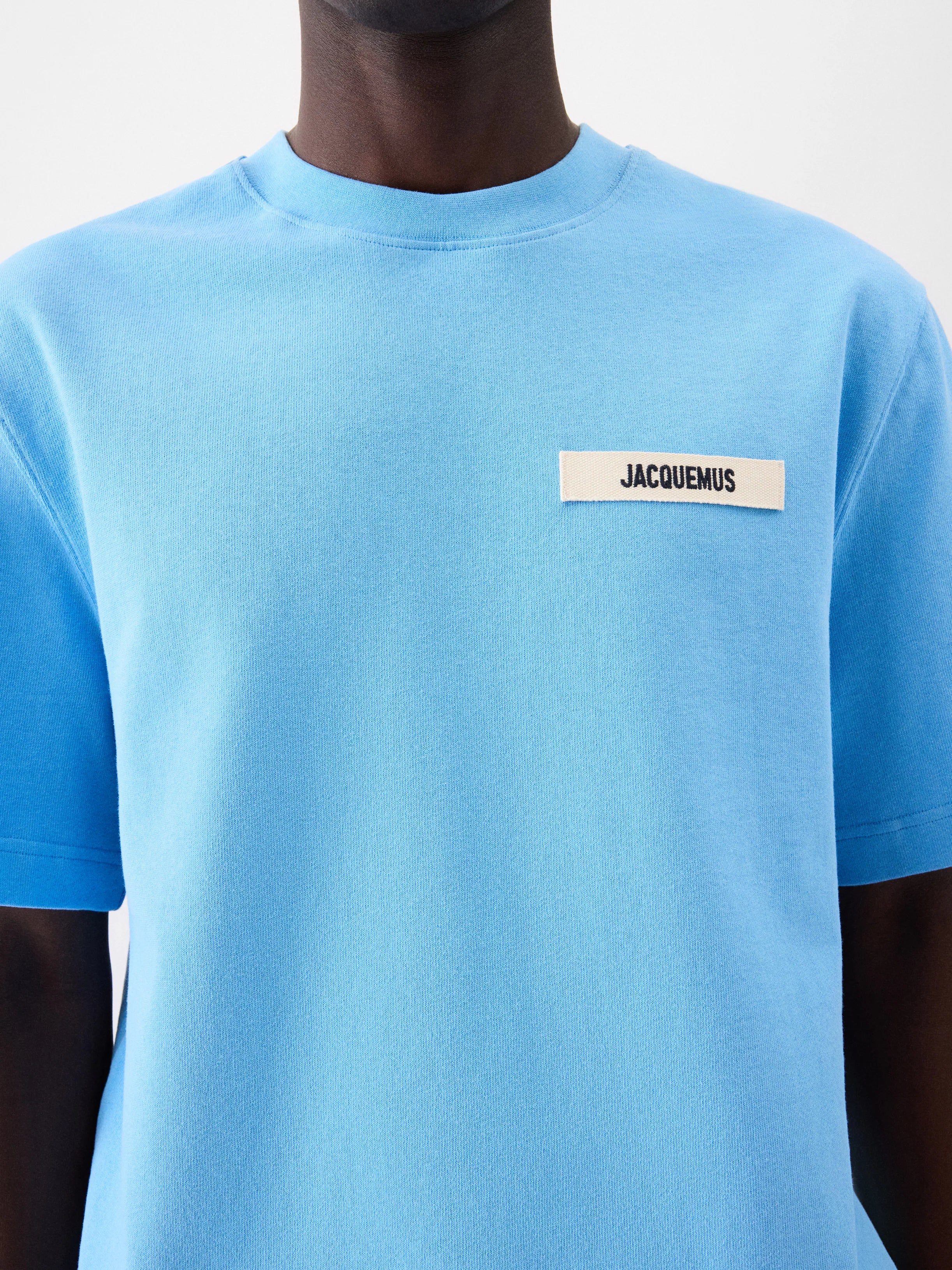 Jacquemus : Le t-shirt Gros Grain Bleu