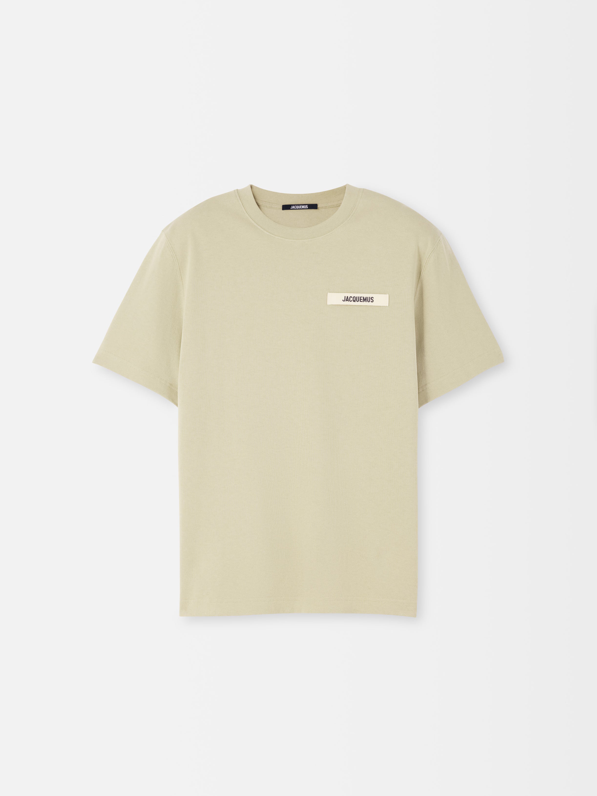 Jacquemus : Le t-shirt Gros Grain kaki Clair