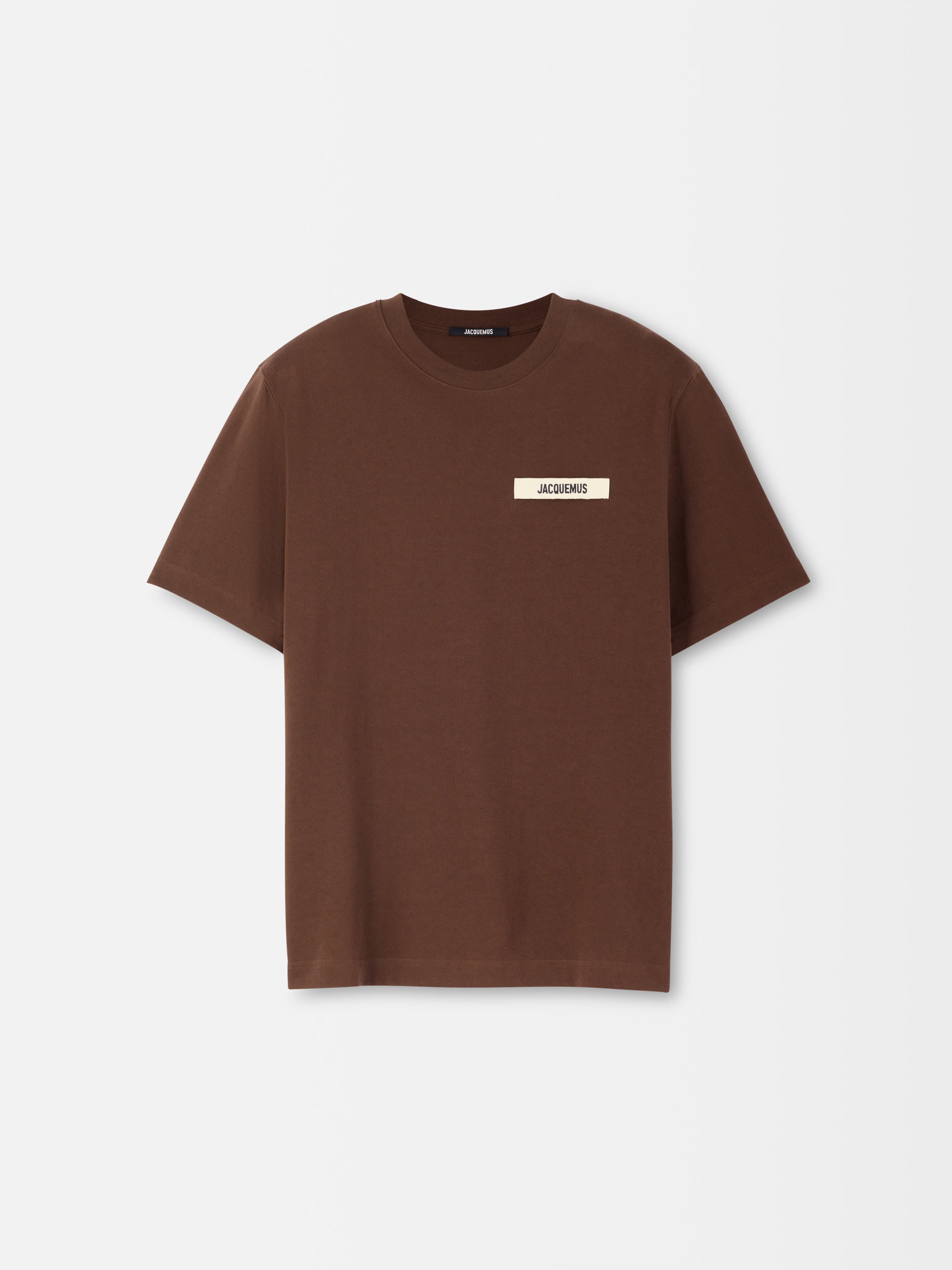 Jacquemus : Le t-shirt Gros Grain Marron