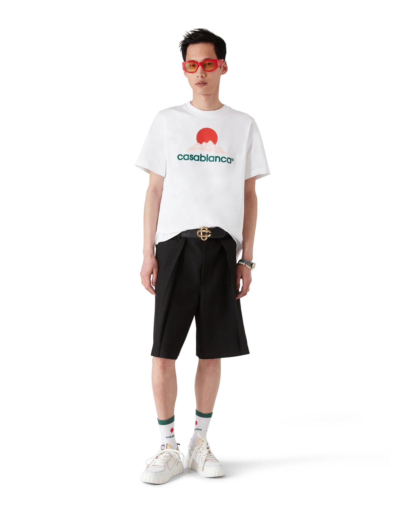 Casablanca : Montagne T-Shirt Blanc