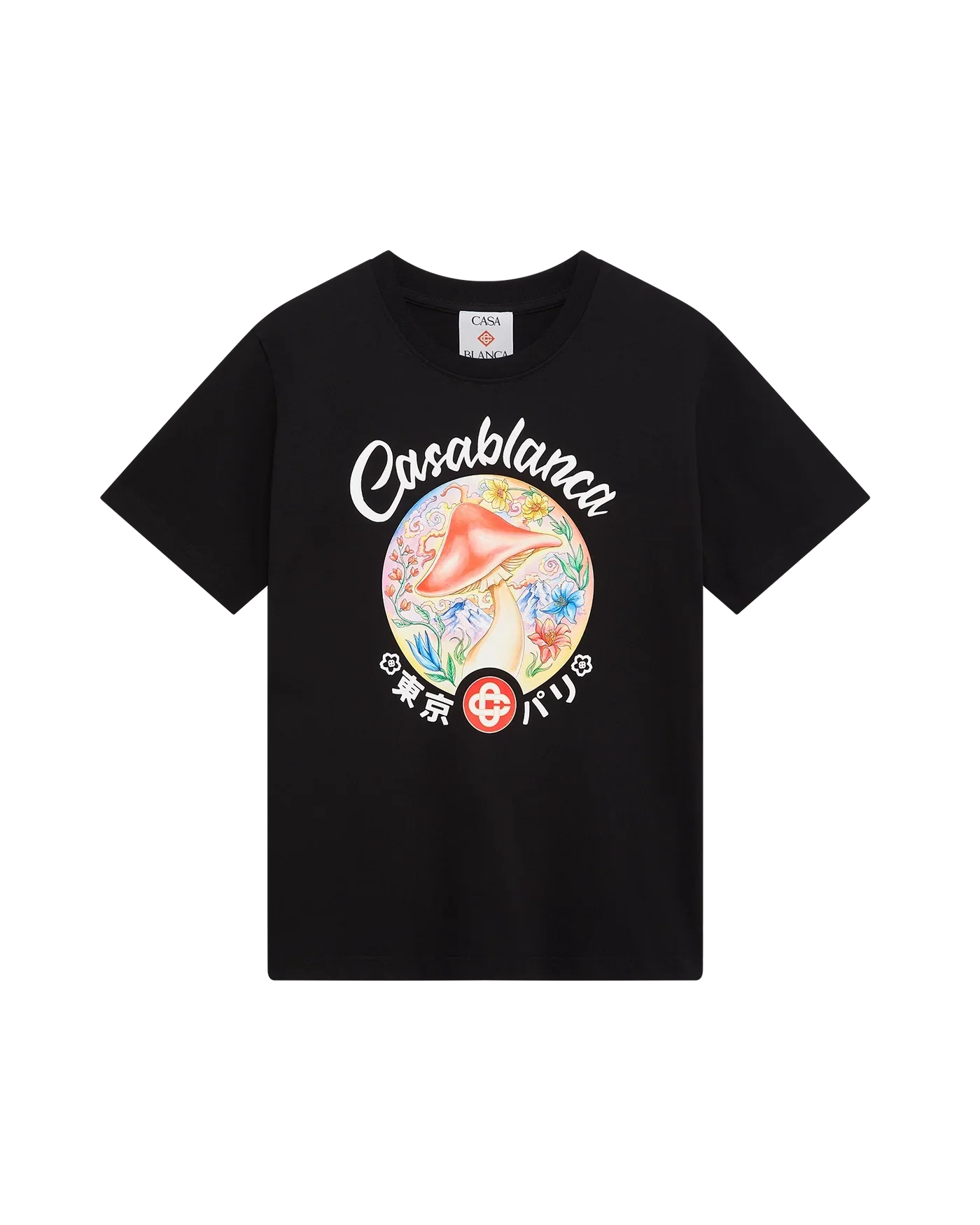 Casablanca : Mushroom Emblem T-Shirt Noir