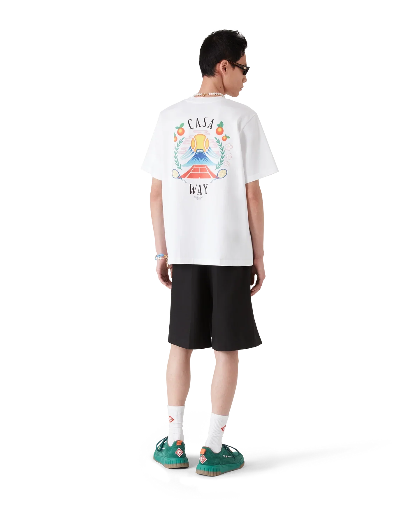 Casablanca : Casa Way Mountain T-Shirt Blanc
