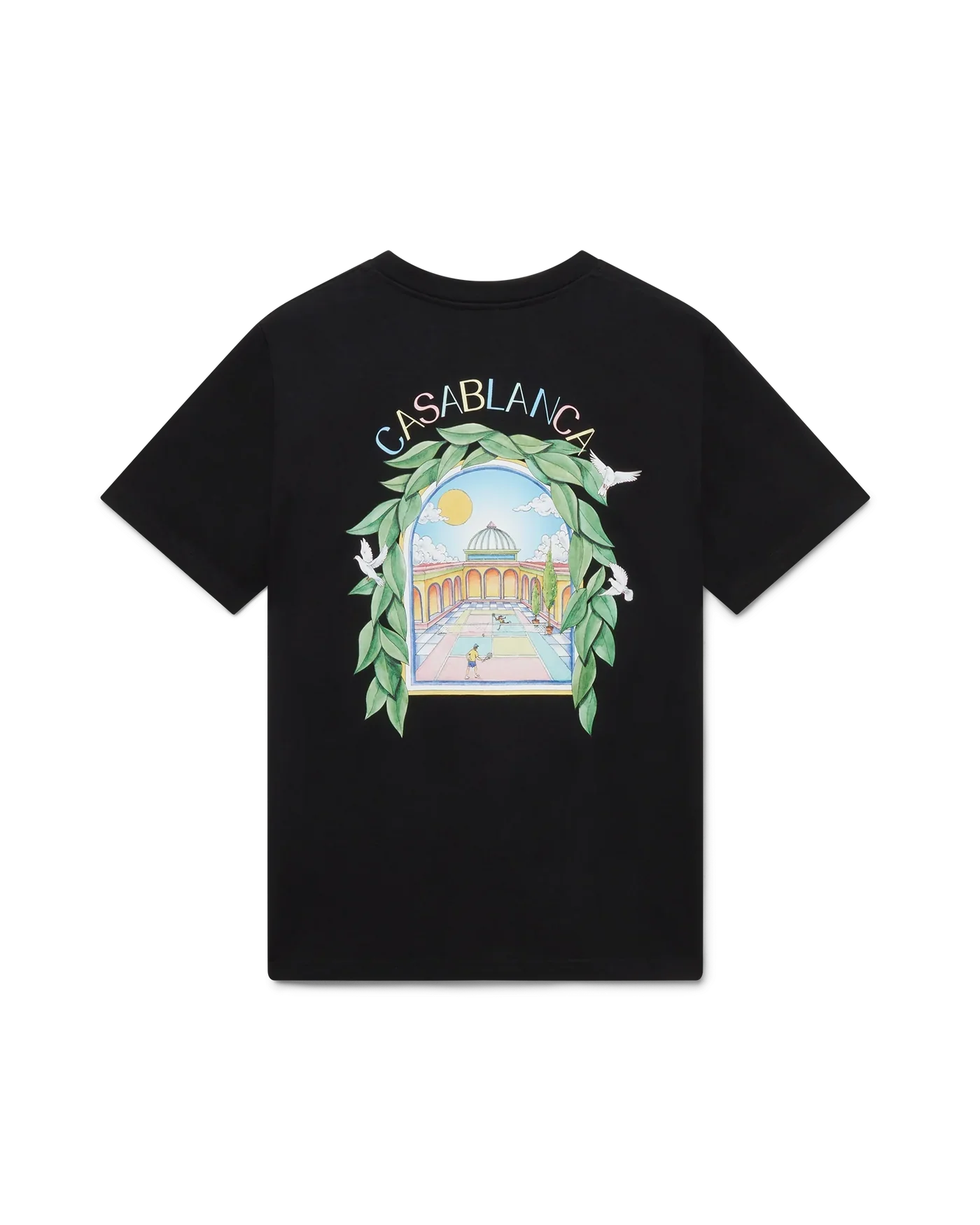 Casablanca : L'Arche De Tennis T-Shirt Noir