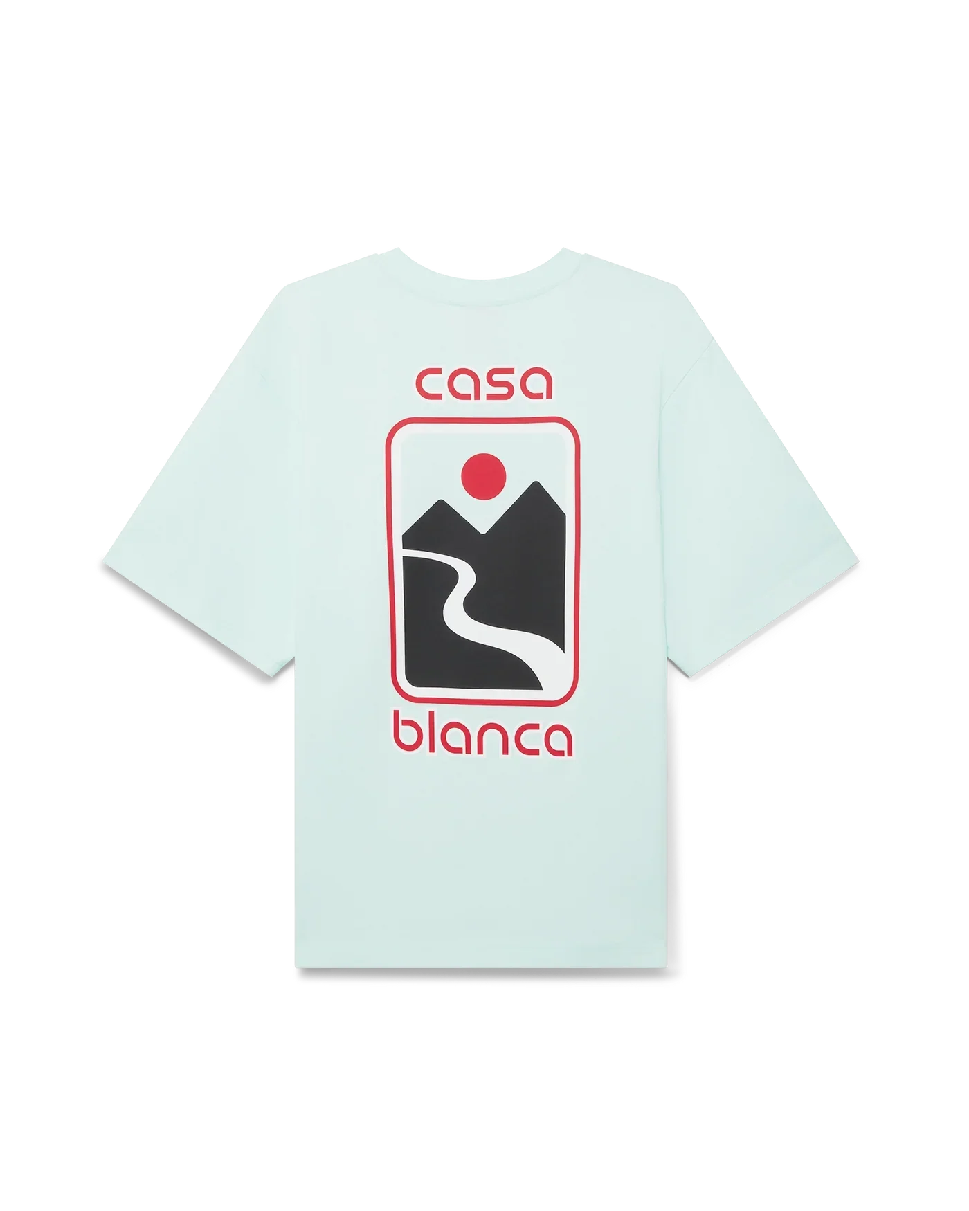 Casablanca : Sunset Valley T-Shirt Vert ciel