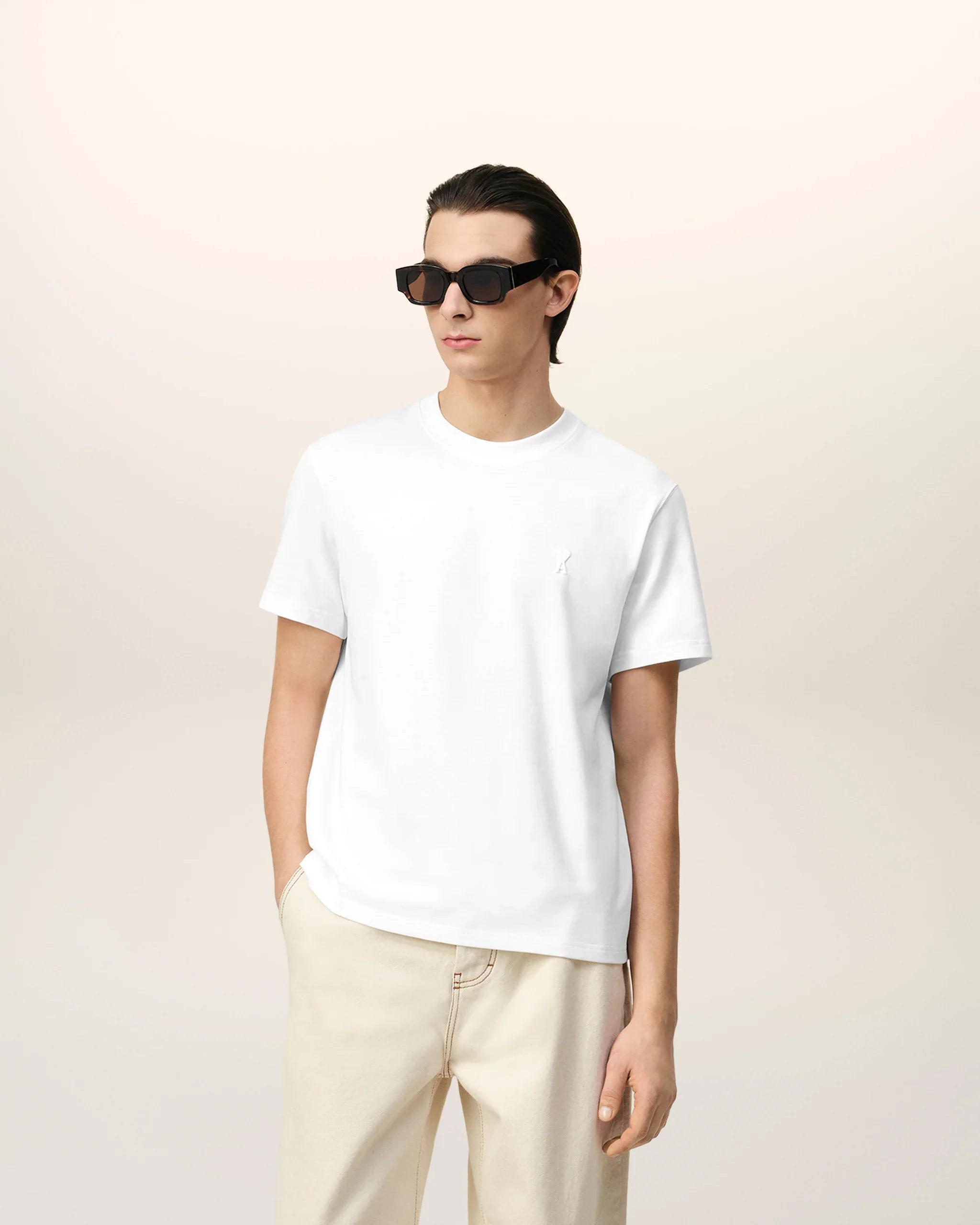 T-shirt Blanc Ami de Coeur En Coton