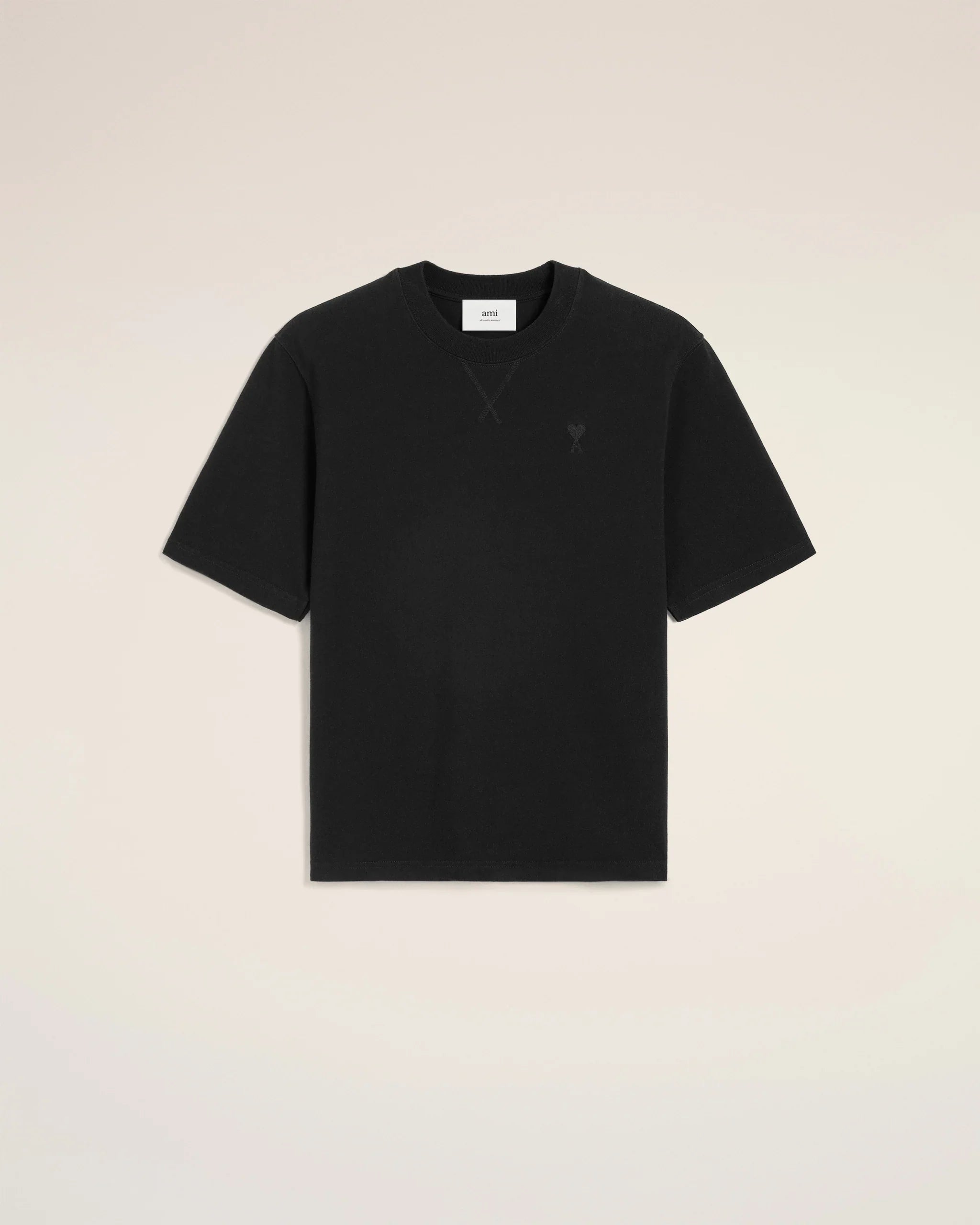 T-shirt Noir Ami de Coeur En Coton